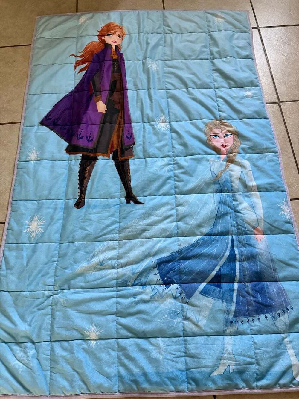 Disney Frozen II Kids Weighted Blanket, Anna and Elsa Design